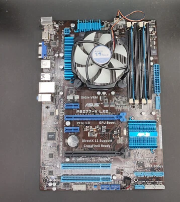 Mainboard ASUS P8Z77-V LX2 Sockel 1155, Intel Core i7-3770, 16GB DDR3 RAM - Bild 1 von 3