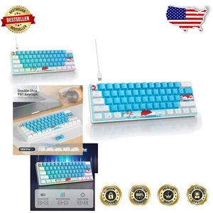 RGB Backlit 60% Mechanical Keyboard - Lightweight and Portable Gaming Gear - Picture 1 of 10