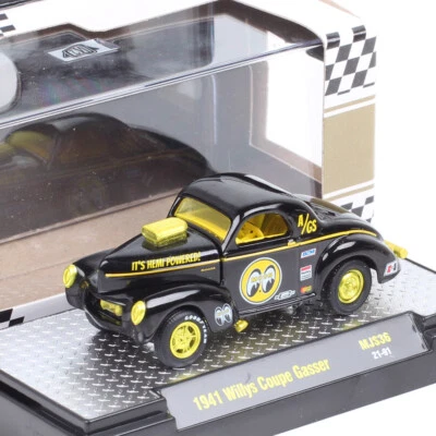 1/64 Scale 1941 Willys Coupe Gasser Diecast Car Model Jeep Toy Sprite CocaCola - Image 1 of 2