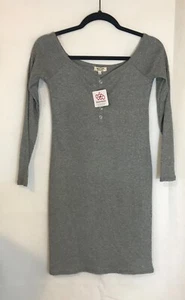 Hearts & Hips Junior Größe Large Langarm Pullover grau gestricktes Kleid neu mit Etikett - Bild 1 von 7