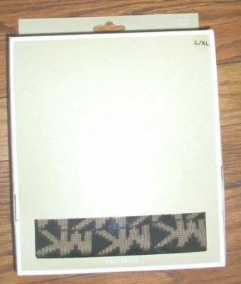Michael Kors Botas Calcetines Marrón/Tostado Logo Tejido L-XL Foto 1 de 2