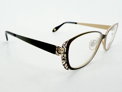 NOS Fysh 3509 Eyeglasses FRAMES 842 Brown 52[]17-140 Tan Beige Cat Eye K293 - Image 1 of 4