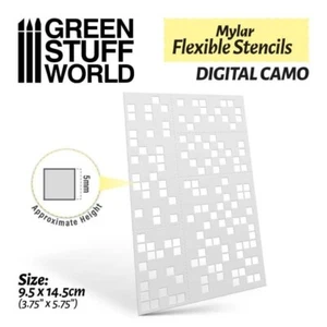 Flexible Stencils - DIGITAL CAMO (5mm) - plastic, painting, airbrush, diorama - Picture 1 of 2