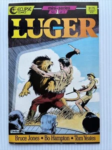 LUGER #1, Eclipse Comics (1986) 1° Ptg in perfette condizioni + - Foto 1 di 2