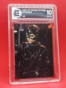 1992 Stadium Club Batman Returns CATWOMAN #D Michelle Pfeiffer EGC 10 7~Y - Picture 1 of 2
