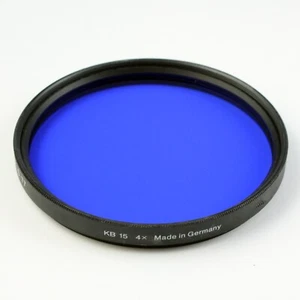 Heliopan 77mm KB-15 (80A) Color Conversion Filter New Old Stock - Picture 1 of 2