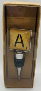 Boston Warehouse Flaschenverschluss - Scrabble Fliese A - Stopfen "A" - BRANDNEU - Bild 1 von 6