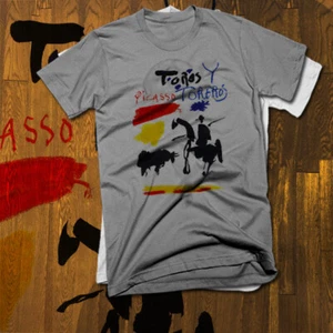 Picasso Abstract Art T-Shirt Brooklyn Da Vinci Dali Toro Spain, Europe New Tee - Picture 1 of 1