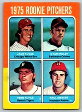1975 Topps Nice Rookie Pitchers - Jack Kucek/Dyar Miller/Vern Ruhle/Paul Siebert