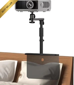 Bed Sofa Projector Stand, Height Adjustable Projector Mount Base, 360° Rotation, - Picture 1 of 12