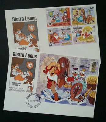 Sierra Leone Cartoon 1985 Animation (FDC) *rare - Image 1 of 4