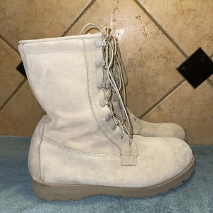 EUC braune Wildleder Kampf Militär Wüste Stiefel Größe 11,5 R KOSTENLOSER VERSAND - Bild 1 von 5