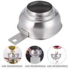 QUADRATO IN ACCIAIO INOX BOCCA LARGA Perdita d'Olio Marmellata Imbuto Gadget per Cucina Casa