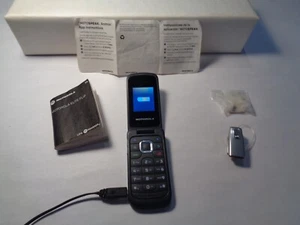 MOTOROLA ELITE FLIP PHONE W/HEADSET,CHARGER,DIRECTION BOOKLET! MORE! - Picture 1 of 10