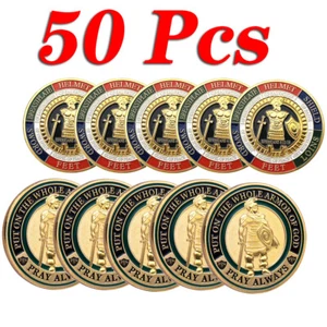 50PCS Put On the Whole Armor Of God Commemorative Challenge Coin Collection - Picture 1 of 8