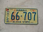 Hawaii 1976 Trailer   license plate # 66 - 707