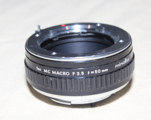 MINOLTA EXTENSION TUBE FOR MC MACRO F/3.5 50mm LENS EXCELLENT