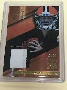 2014 Prestige Extra Points Gold Prime /50 Connor Shaw Rookie Jumbo Patch RC - Picture 1 of 2