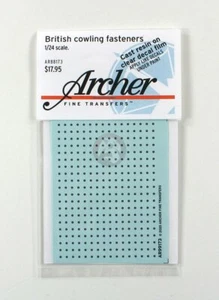 Archer 1/24 British Cowling Fasteners for WWI Aircraft (320 Fasteners) AR88173 - Bild 1 von 1