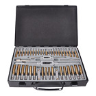 86 PC Tap and Die Bearing Steel Tools Set Metric and SAE Standard Size