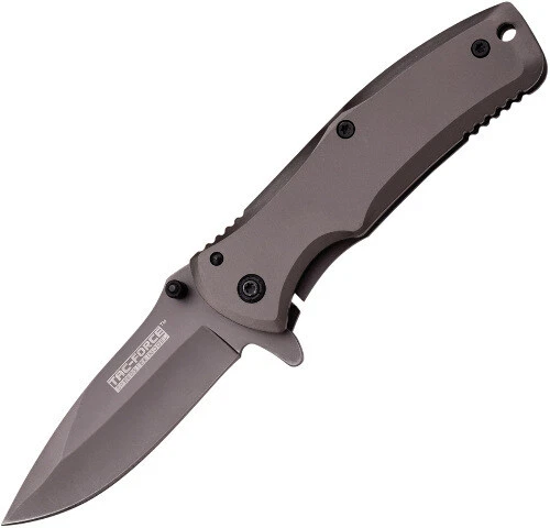 Cuchillo A/S Tac Force Titanium Framelock TF-848 3 1/2" cerrado. 2 3/4" gris titaniu Foto 1 de 1