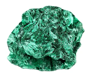 Racimo de cristal de malaquita de terciopelo fibroso natural verde 3,3 oz / 94 g RD Congo regalo - Imagen 1 de 5