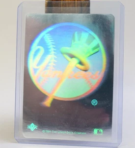 1991 tarjeta holograma Upper Deck Yankees - como nueva - paquete nuevo - Imagen 1 de 2