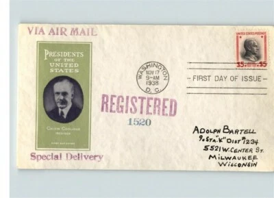 SCARCE! Set of 32 PRESIDENTS First Day covers, # 803-834, matching cachets, 1938 - Image 1 of 4