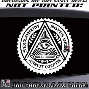 Money Eye Evil Eye All Seeing Eye of Providence God Vinyl Decal Sticker - Picture 1 of 4