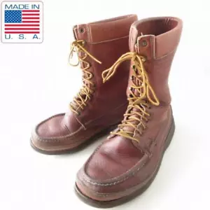Russell Moccasin Lace-up Boots Men's Brown Triple Vamp Size:US10.5 - Picture 1 of 9