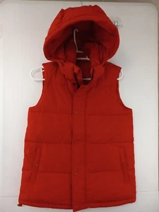 BCBG Generation XXS lipstick Red Sleeveless Hooded Eco Puffer Jacket NWT $150 - Picture 1 of 5