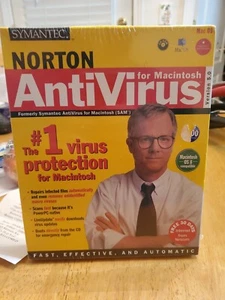 1998 Vintage New & Sealed Symantec Norton Antivirus for Macintosh Ver. 5.0 CDROM - Picture 1 of 11