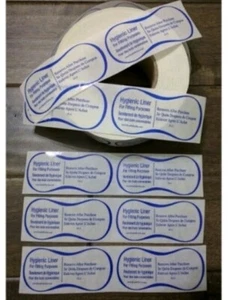50Pc Hygienic Liner Label Swimwear Lingerie Bikini Adhesive Sticker Tape Protect - Picture 1 of 1