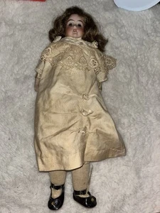 Antique Armand Marseille Floradora 9/10-14 Bisque Doll Leather Body 1900-1920 - Picture 1 of 7