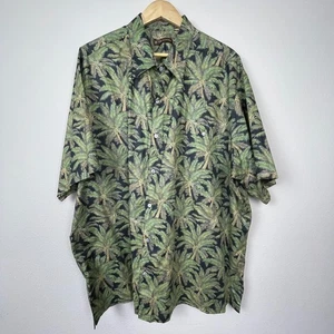 Tori Richard Men’s Hawaiian Shirt 3XB Palms Camp Short Sleeve Cotton Big & Tall - Picture 1 of 10