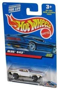 Hot Wheels Olds 442 (1999) Mattel Auto Giocattolo In Metallo Bianco #242 - Foto 1 di 1