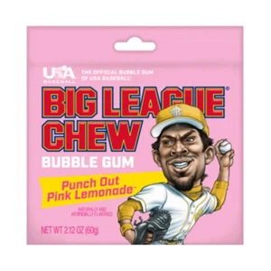 Paquete de 3 - Goma de limonada rosa Big League Chew Punch Out - 2,12 oz - Imagen 1 de 1