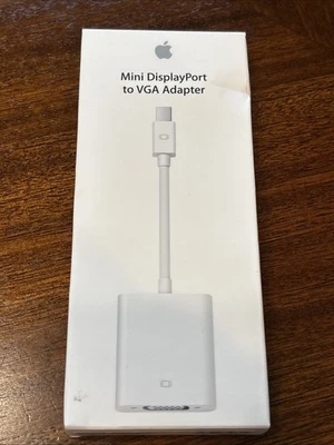 Genuine Apple Mini DisplayPort to VGA Adapter MB572Z/B - Model A1307 -NEW IN BOX - Image 1 of 3