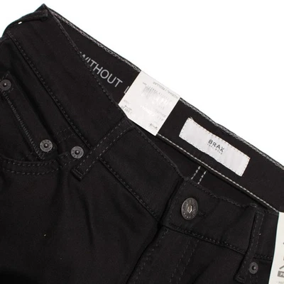 Pantalones Brax Nuevos con Etiquetas Corte Jean 5 Bolsillos Talla 31 EE. UU. En Negro Sólido Mezcla Algodón Mandril Foto 1 de 4