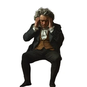 Beethoven'S Despair Vinyl Car Decal Sticker – Waterproof & UV-Resistant - Picture 1 of 1