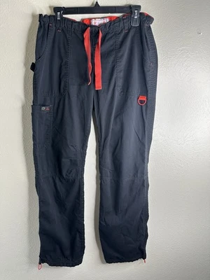 koi Limited Edition MED Tall Women’s 701T Lindsey Black Cargo Scrub Pants - Image 1 of 4