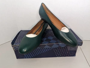 Vintage Cobbie Cuddlers Damen Waldgrün Leder Slipper Halbschuhe Größe 8,5M - Bild 1 von 10