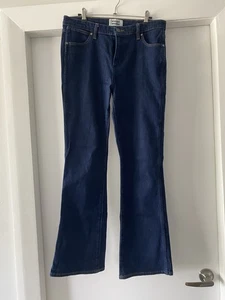 Wrangler Jeans Womens Size 12 R Blue Mid Bootcut Denim Stretch Dark Wash - Picture 1 of 7