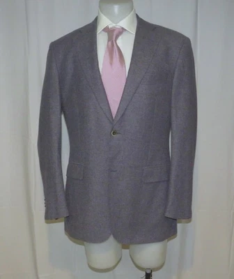 Abrigo deportivo Suitsupply Ormezzano gris gabardina franela peso dos botones 44L Foto 1 de 4