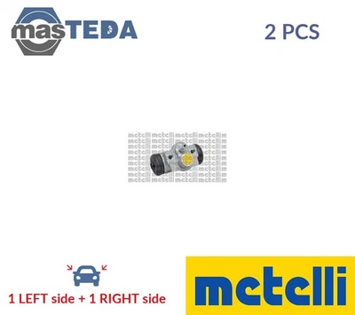 04-0825 DRUM WHEEL BRAKE CYLINDER PAIR REAR METELLI 2PCS NEW OE REPLACEMENT - Image 1 of 4