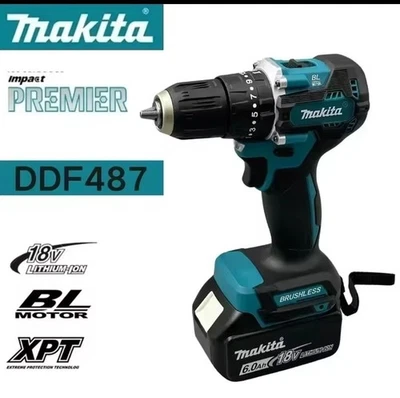 Makita DDF487 18V Cordless Drill Driver Compact Brushless - Image 1 of 4