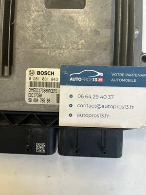 EDC17C60  ECU CALCULATEUR MOTEUR PEUGEOT CITROEN 1.6 HDI  0281031043  9809478580 - Photo 1/4