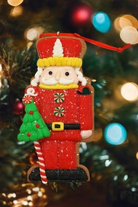 Christmas Ornament- Gingerbread Red Soldier. Wizardi Festive Decoration F07-N... - Picture 1 of 2