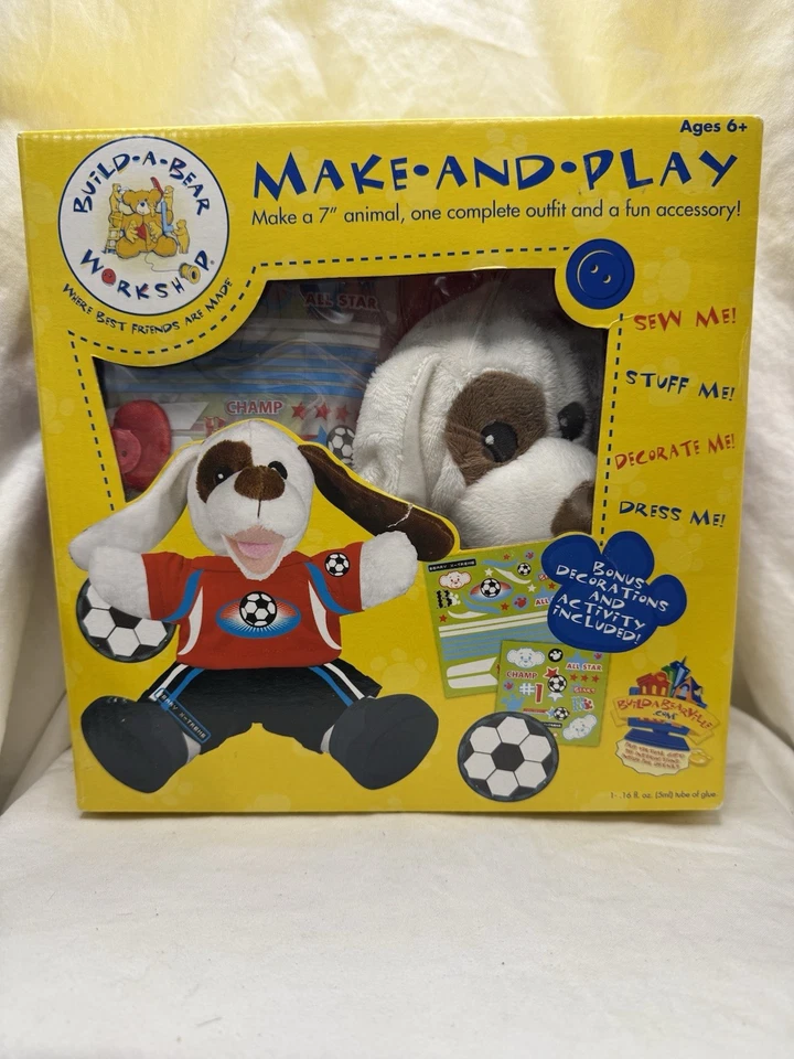 NEU Build A Bear verspielter Welpensport Fußball Make and Play Kit - Bild 1 von 4