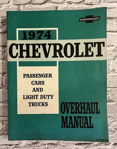 Chevrolet 1974 autos de pasajeros y camionetas ligeras revisión manual OEM ST 333-74 - Imagen 1 de 9